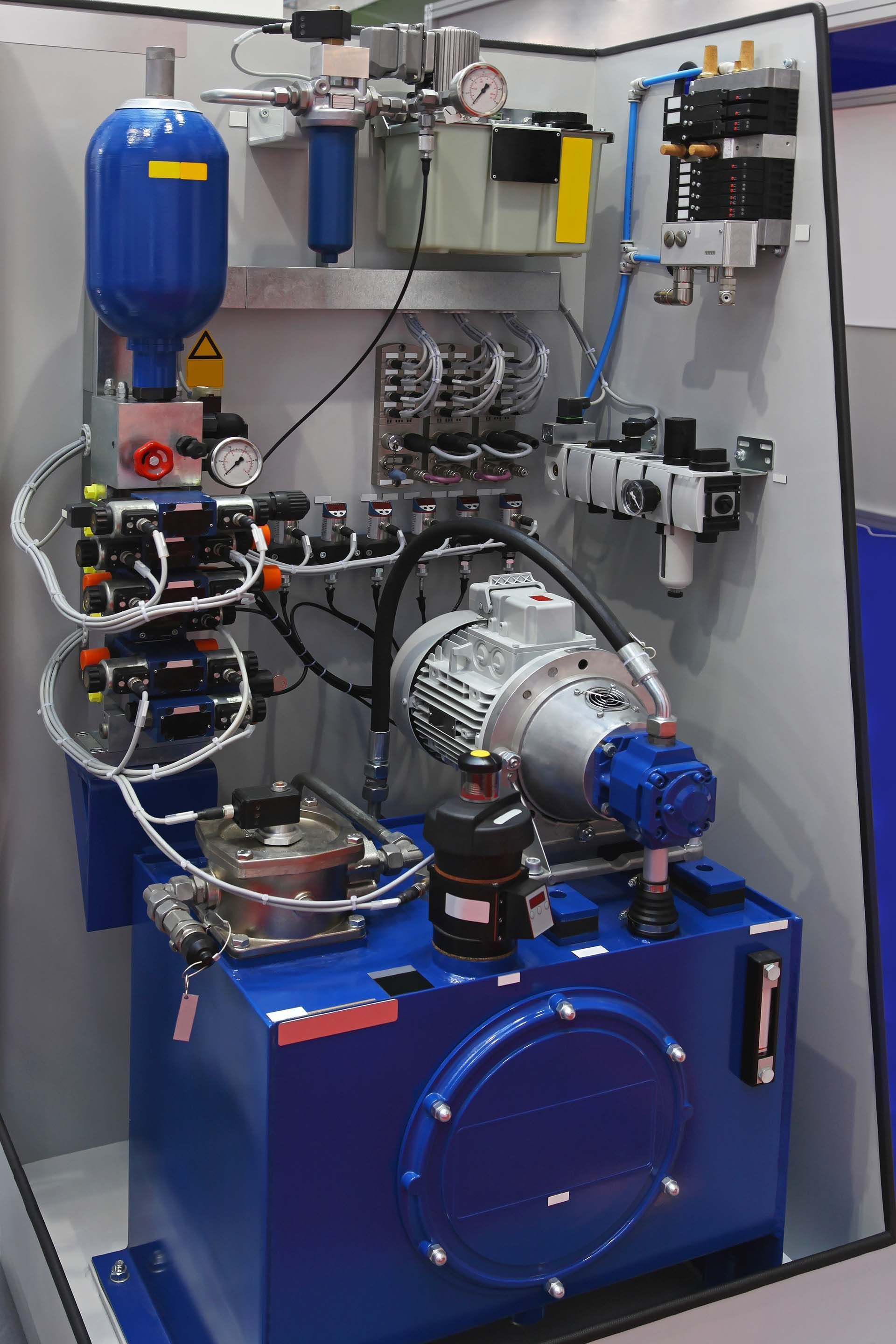 Groupe hydraulique conçu par le bureau d'études Hydrosystem SA